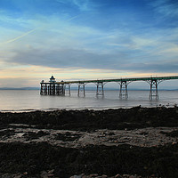 Buy canvas prints of A Serene Evening at Clevedon Pier by Rachel J Bowler