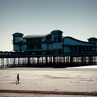 Buy canvas prints of Tranquil Sea at Weston Pier by RJ Bowler