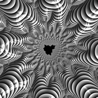 Buy canvas prints of Mandelbrot fractal art black white by Matthias Hauser