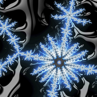 Buy canvas prints of Fractal Snow Or Ice Crystal by Matthias Hauser