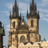 Buy canvas prints of Tyn church Prague Czech Republic by Matthias Hauser