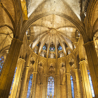 Buy canvas prints of La Catedral Cathedral Barcelona by Matthias Hauser