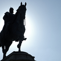 Buy canvas prints of Monument Kaiser Wilhelm with horse by Matthias Hauser