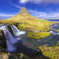 Buy canvas prints of  Amazing Kirkjufell waterfall Iceland by Matthias Hauser