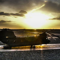 Buy canvas prints of Ch47 Aircraft Chinook Helicopter Kandahar by Heather Wise