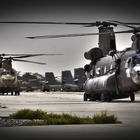 Buy canvas prints of Ch47 Aircraft Chinook Helicopter by Heather Wise