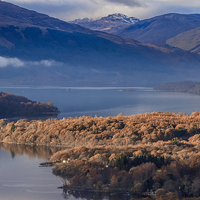 Buy canvas prints of Loch Lomond in Winter by Adrian Hargan