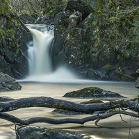 Buy canvas prints of Scottish Waterfall by Adrian Hargan