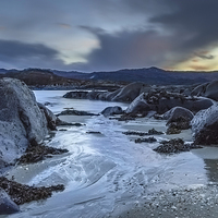 Buy canvas prints of Winter beach by Adrian Hargan