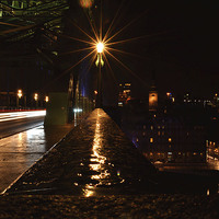 Buy canvas prints of Wet Light Trails by Devon Lowery