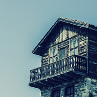 Buy canvas prints of Bulgarian Stone-House by Asha Suadwa