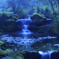 Buy canvas prints of Enchanted Waterfall by Andrew McCauley