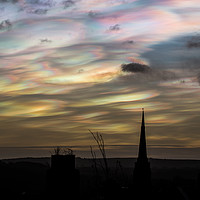 Buy canvas prints of Durham nacreous clouds by keith franklin