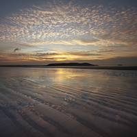 Buy canvas prints of Sunset and Rippled Sand by Nick Pound