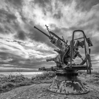 Buy canvas prints of  The Bofors Gun by Nick Pound