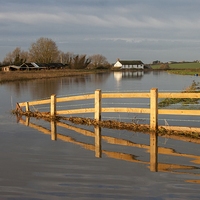 Buy canvas prints of River in Flood  by Nick Pound
