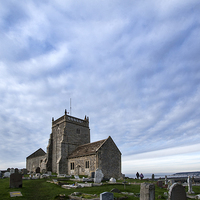 Buy canvas prints of The Church of St Nicholas, Uphill by Nick Pound