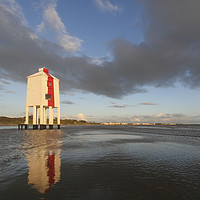 Buy canvas prints of The Old Wooden Lighthouse at Berrow by Nick Pound