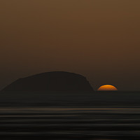 Buy canvas prints of Steep Holm Sunset by Nick Pound