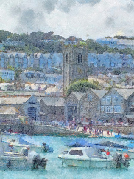 ST Ives church Picture Board by sean clifford
