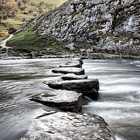 Buy canvas prints of Stepping stones by sean clifford