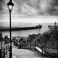 Buy canvas prints of Whitby steps by sean clifford