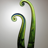 Buy canvas prints of  Glass Swirls by Maria McLaren