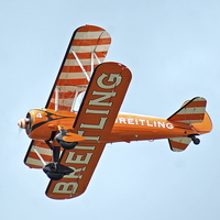 Buy canvas prints of Breitling Wing Walkers by Peter Farrington