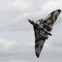 Buy canvas prints of  XH558 Takes To The Sky by Peter Farrington