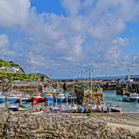 Buy canvas prints of Newquay Harbour by Peter Farrington
