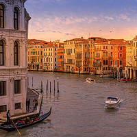 Buy canvas prints of Sunset in Venice by Peter Farrington