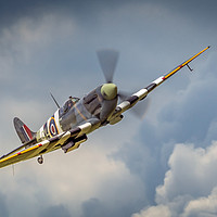 Buy canvas prints of Spitfire Storm by Peter Farrington
