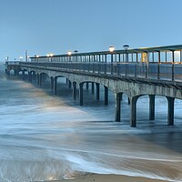 Buy canvas prints of Boscombe pier winters morning  by Shaun Jacobs