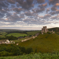 Buy canvas prints of  Corfe castle  by Shaun Jacobs