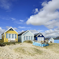 Buy canvas prints of Beach huts on a summer afternoon  by Shaun Jacobs