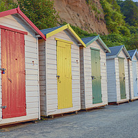 Buy canvas prints of Beach huts by Shaun Jacobs