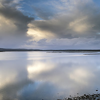 Buy canvas prints of Clouds refeected on the sea  by Shaun Jacobs