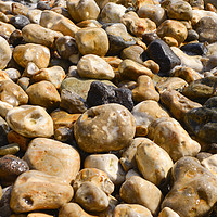 Buy canvas prints of Pebbles on a beach  by Shaun Jacobs
