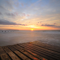 Buy canvas prints of Isle of Wight sunrise  by Shaun Jacobs