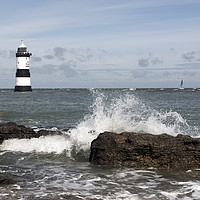 Buy canvas prints of Penmon lighthouse  by Shaun Jacobs