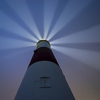 Buy canvas prints of Portland Bill at night  by Shaun Jacobs