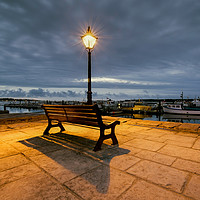 Buy canvas prints of Poole quay at night  by Shaun Jacobs