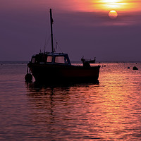 Buy canvas prints of Fishing boat sunrise  by Shaun Jacobs