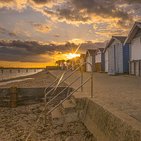 Buy canvas prints of Sunset in Hamworthy Dorset  by Shaun Jacobs