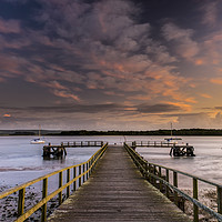 Buy canvas prints of Looking down Lake pier  by Shaun Jacobs