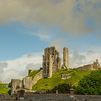 Buy canvas prints of Rooftop castle view  by Shaun Jacobs