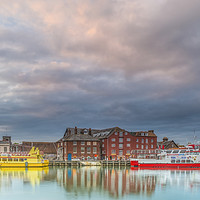 Buy canvas prints of Poole quay sunset  by Shaun Jacobs