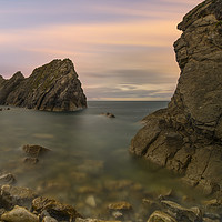 Buy canvas prints of Stair Hole morning glow  by Shaun Jacobs