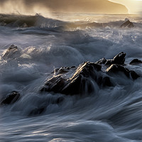 Buy canvas prints of Mupe bay rough seas  by Shaun Jacobs