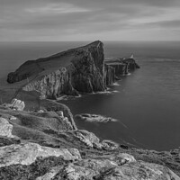 Buy canvas prints of Neist point rocky outcrop  by Shaun Jacobs